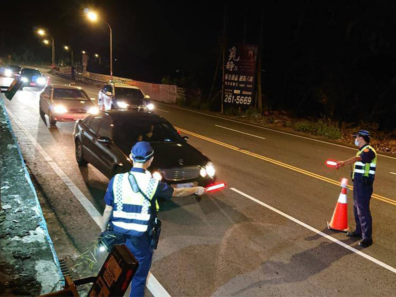 中秋節連假期間嘉義縣警方將持續加強取締酒後駕車。