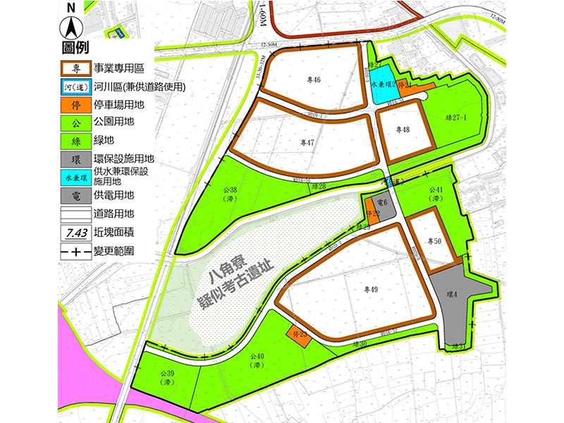 南科三期擴建都市計畫示意圖