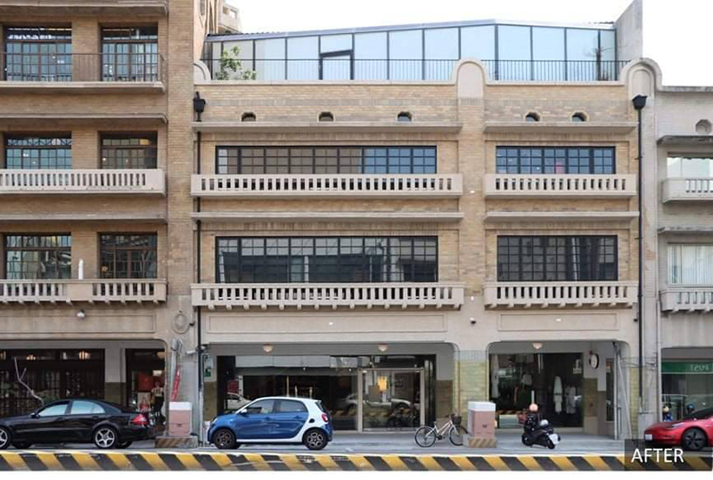 中正路上屋面改善成果。