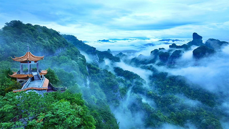 丹霞山是廣東四大名山之首有著嶺南第一奇山之名。（圖/記者楊婉攝）