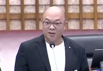 市議員蔡武宏憂心土方運輸恐帶來交通與環境衝擊，要求市府加強監測，避免二次污染。（記者吳文生攝）