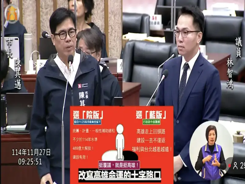 高雄財政估短缺231億　林智鴻籲中央與立委正視衝擊