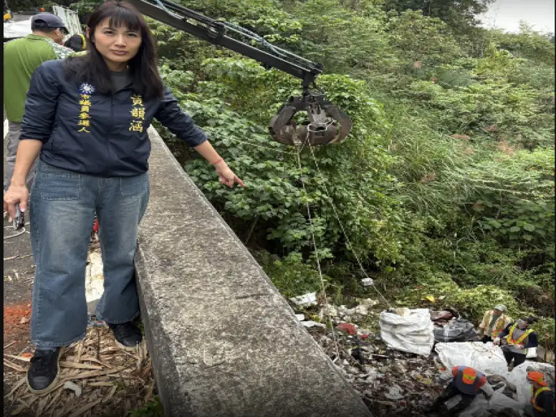 燕巢麒麟山再現『垃圾山』　黃韻涵促市府究責、嚴辦亂倒者