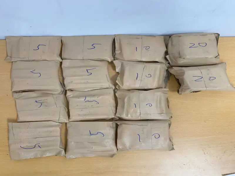 網路販毒採埋包手法　高雄刑大出動緝毒犬查獲大量大麻菸彈