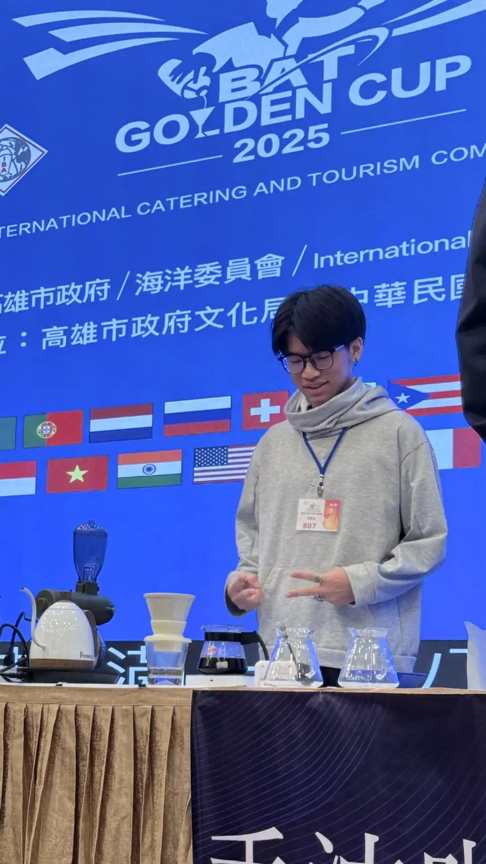 林鉦哲參賽過程。(圖/崑山科技大學 提供)