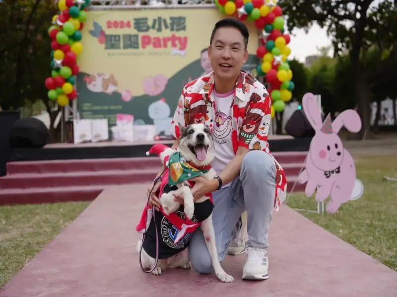 黃文益第四年舉辦「毛小孩聖誕 Party」　邀市民共度溫馨佳節