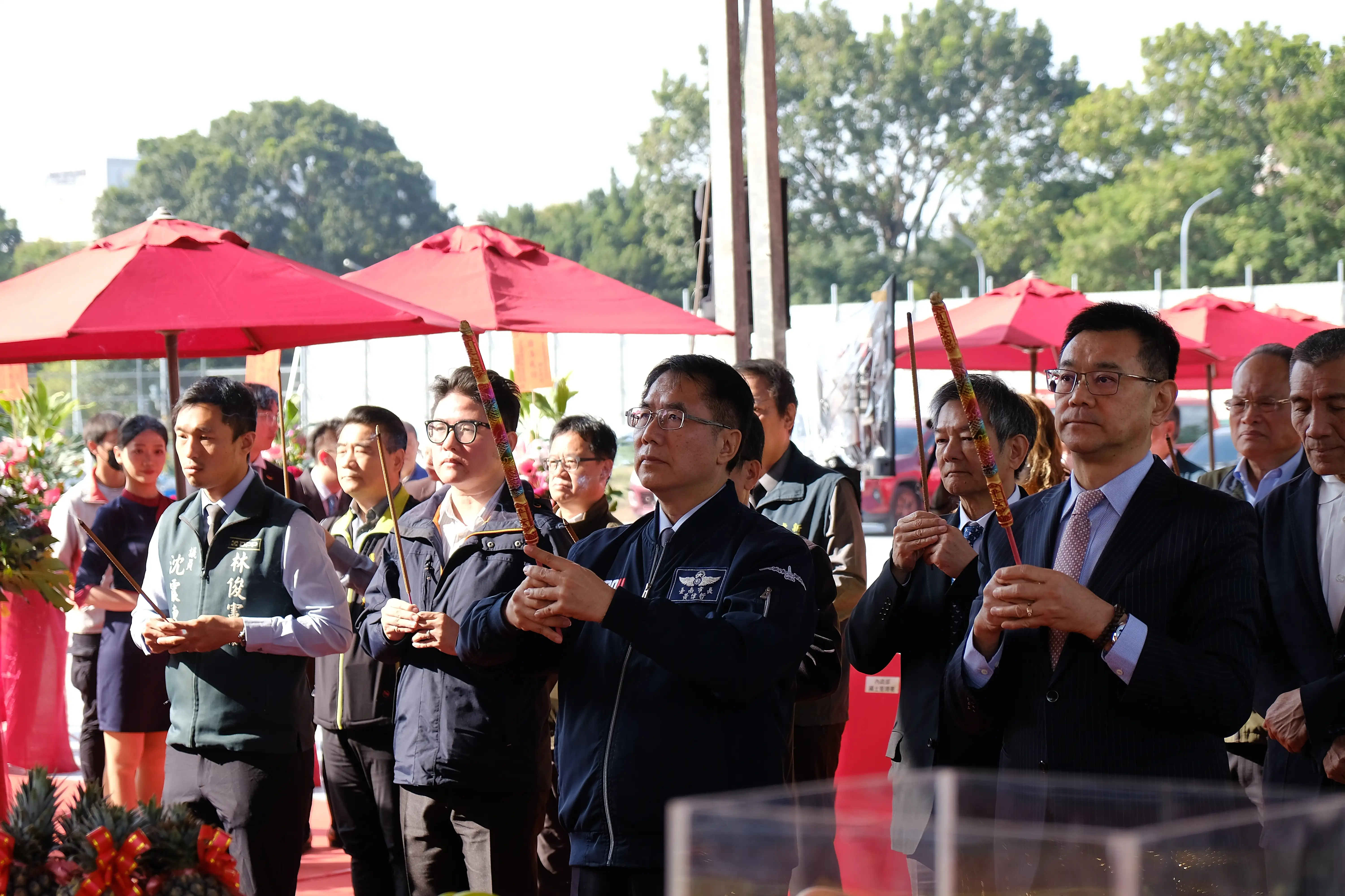 宜居後甲社宅動土典禮-祭祀。(圖/臺南市政府都市發展局 提供)