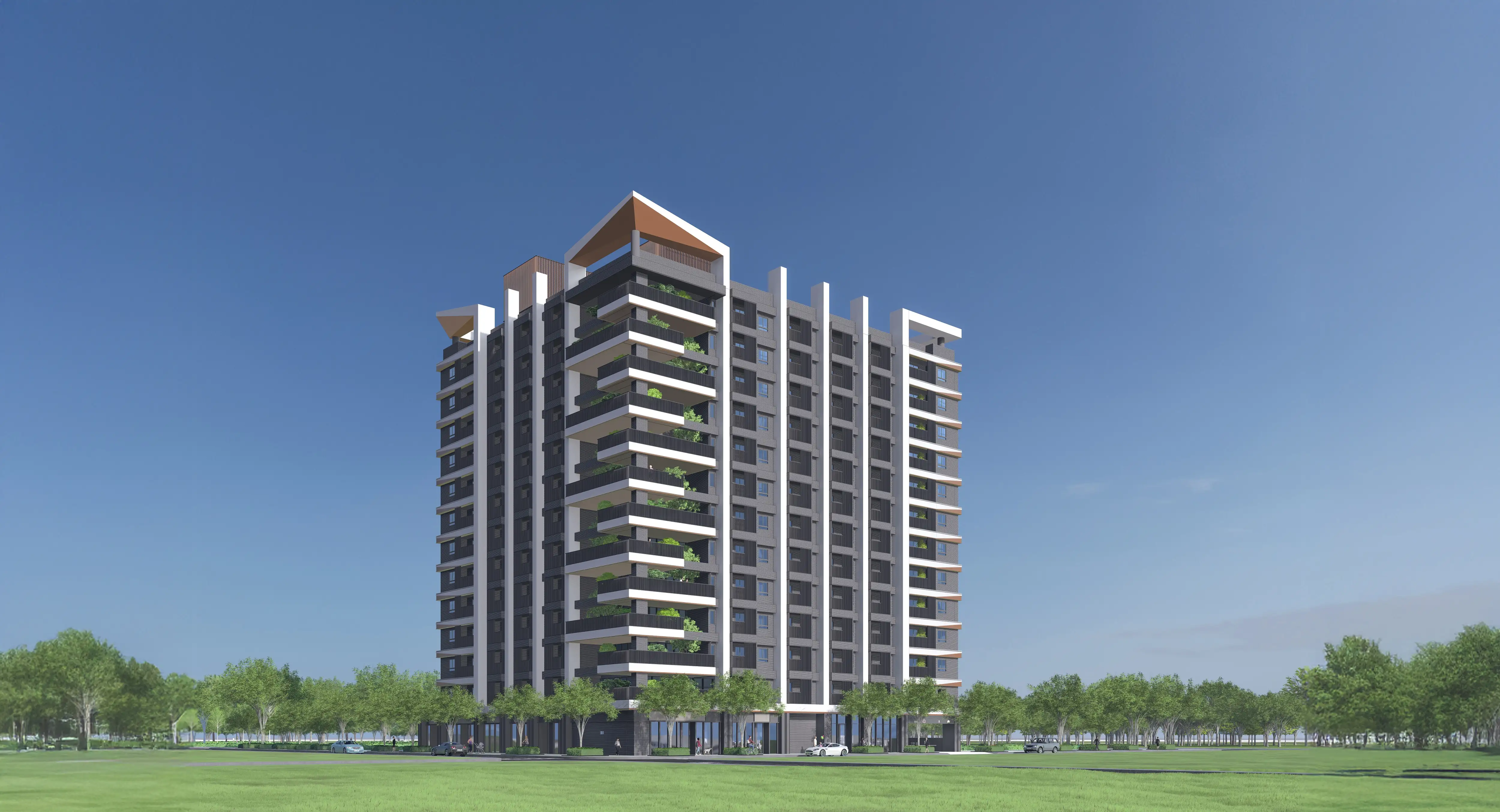 臺南市東區宜居後甲社會住宅模擬圖。(圖/臺南市政府都市發展局 提供)