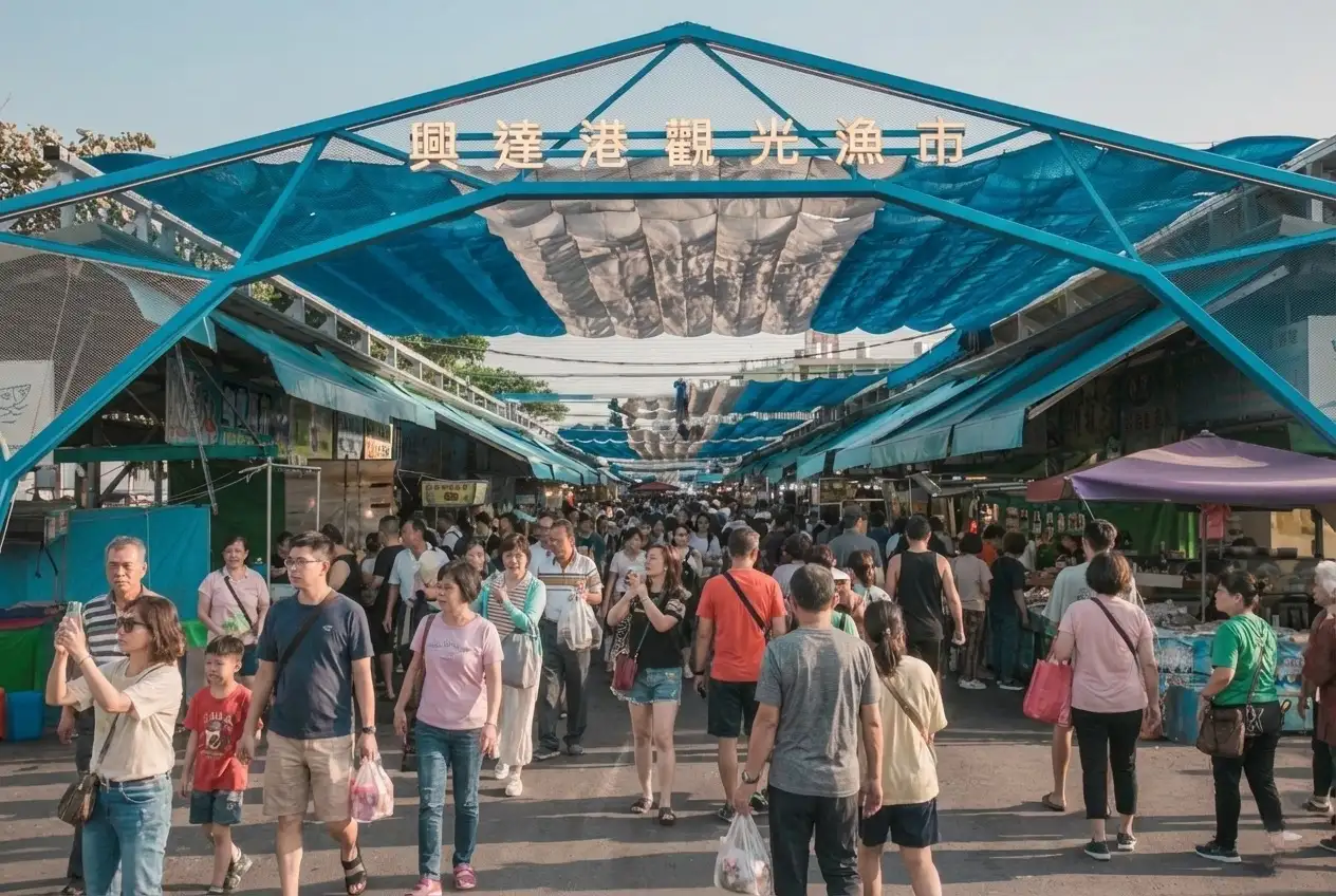 「2025茄萣烏金大賞夕陽音樂會」將於12月28日在興達港觀光漁市登場，歡迎民眾相約來茄萣，賞夕陽、嚐烏金、聽音樂。（觀光局提供）