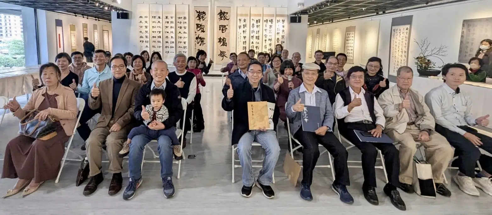 台南市無隅書會與高雄市蘭亭書學會締結姊妹會攜手推廣書法藝術。（無隅書會提供）