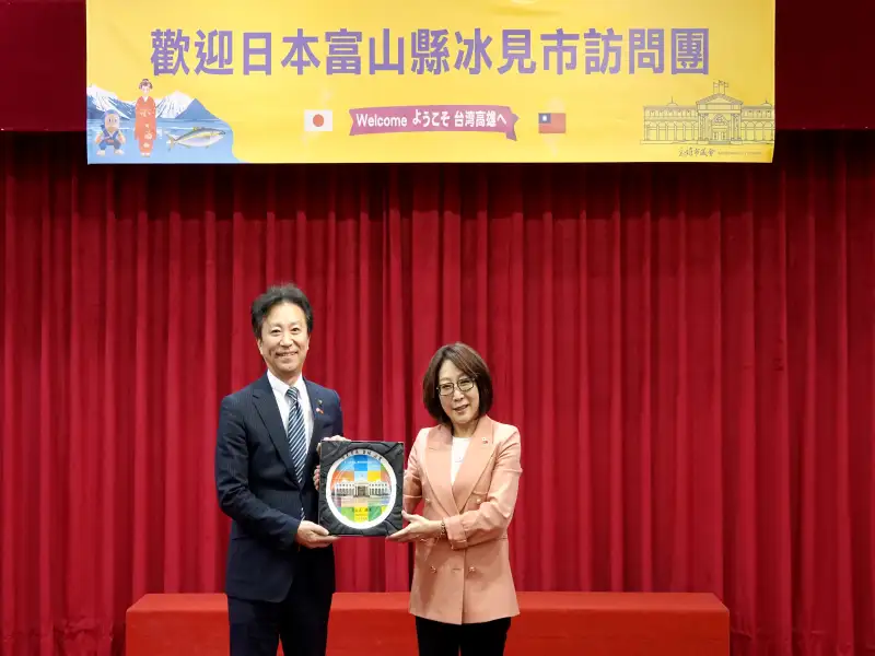 議長接待日本氷見市長來訪       盼再續兩市珍貴的百年緣分