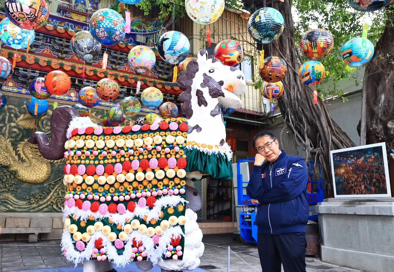 台南市長黃偉哲邀大家來台南觀賞府城普濟燈會 (台南市觀旅局提供)
