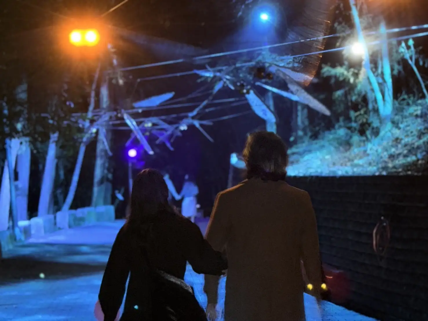 龍崎光節展區結合裝置藝術與地景光環境，民眾請把握展期尾聲上山觀展。(圖片來源/台南市政府提供)