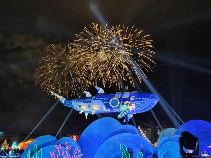 8米鯨魚戰艦領航　2026台灣燈會「永續海洋燈區」四大亮點吸睛