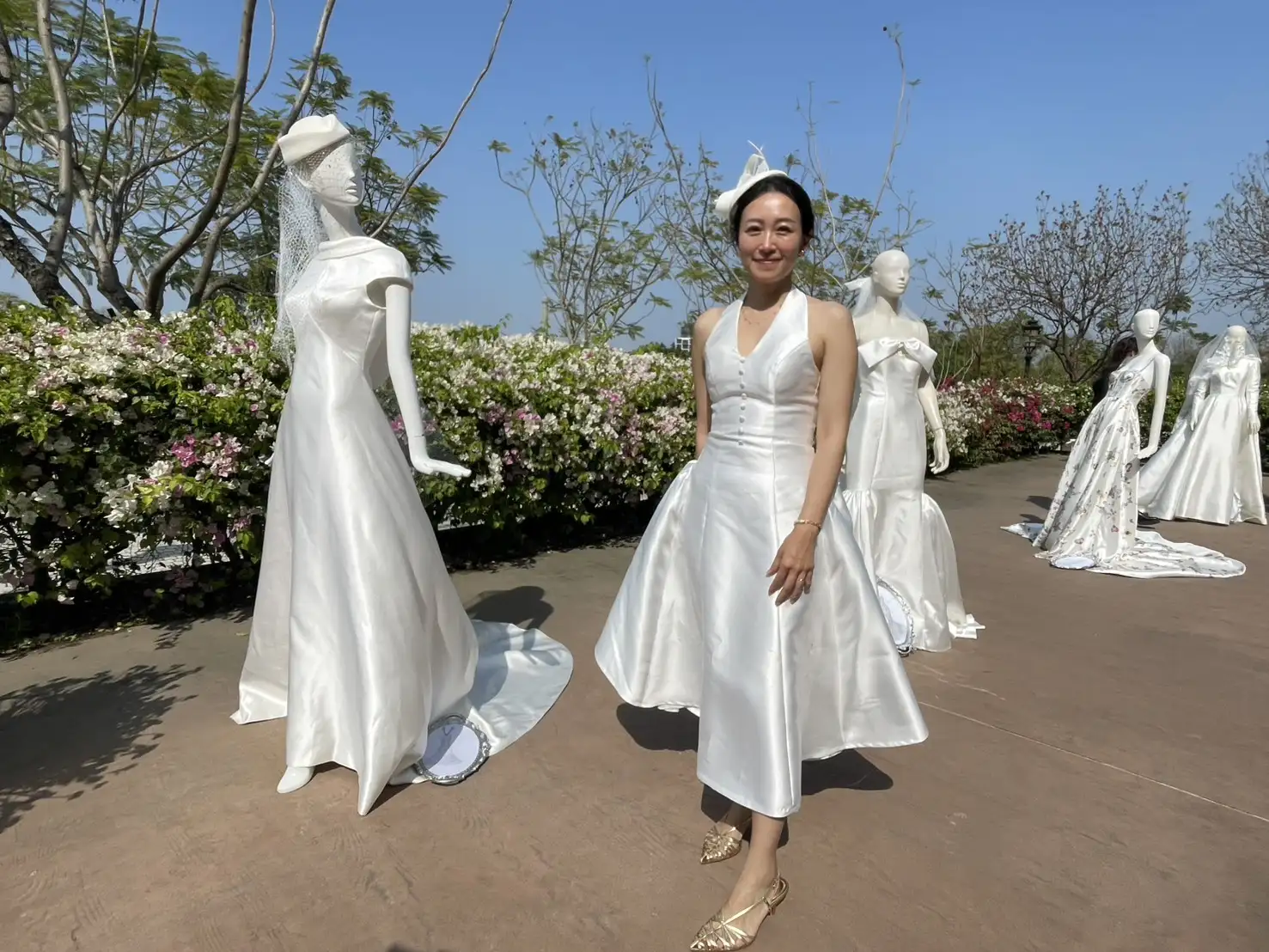 朱莫品牌公關總監楊嬅格出席品牌發表會，分享品牌理念與一站式婚禮美學整合服務。(圖/記者林怡孜攝)