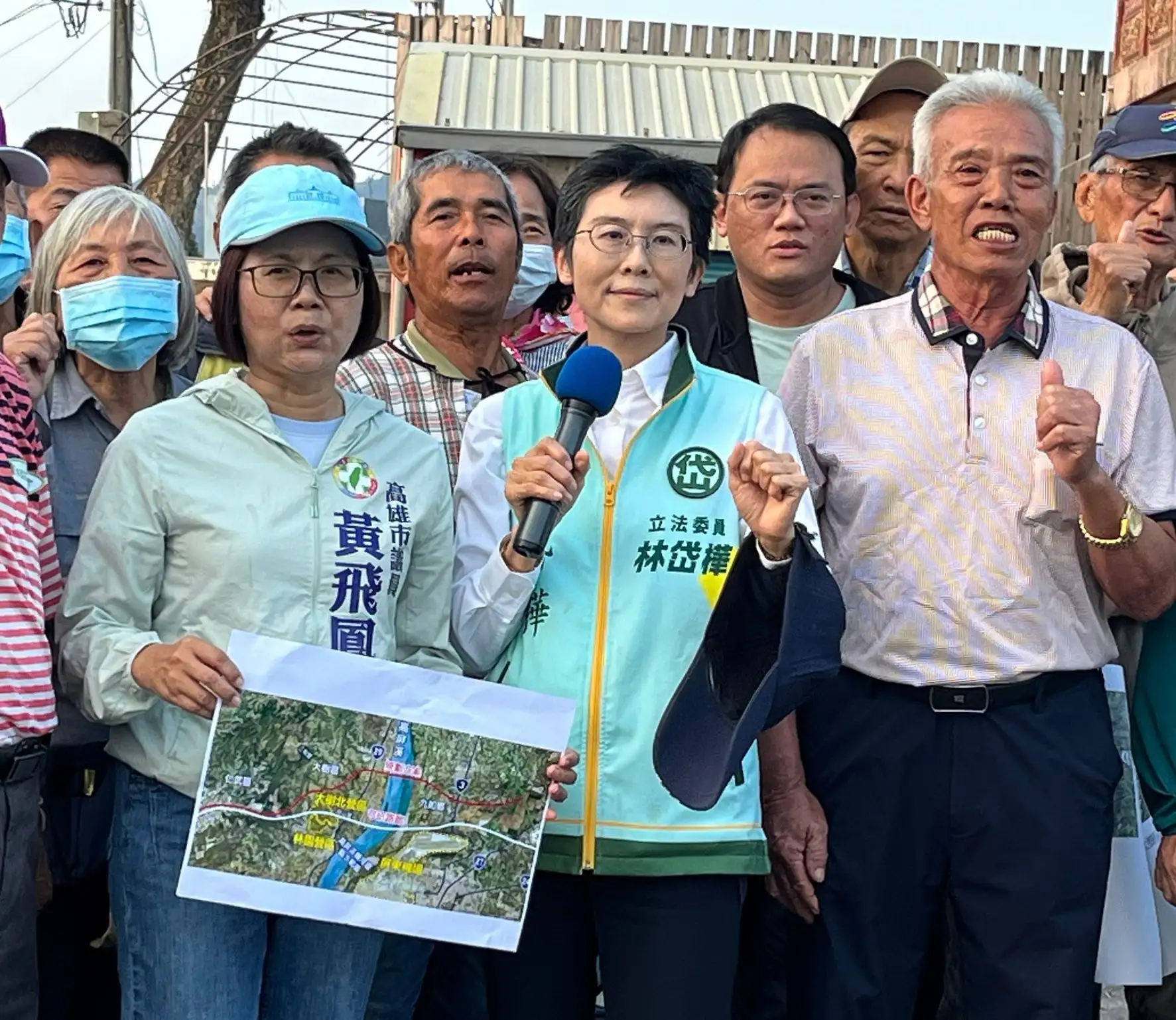 市議員黃飛鳳表示，高屏二快路線若影響農民生計與地方生活，大樹鄉親將堅決反對現行規劃。（圖/黃飛鳳提供）