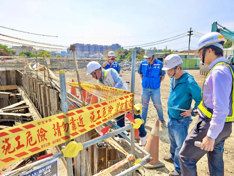 議會農林小組考察防洪工程  肯定整體工程進度符合預期