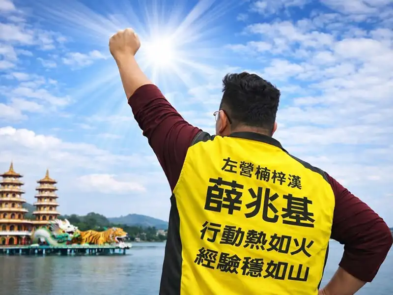 薛兆基提「火山宣言」參選高雄市左楠區議員 主打翻轉地方發展