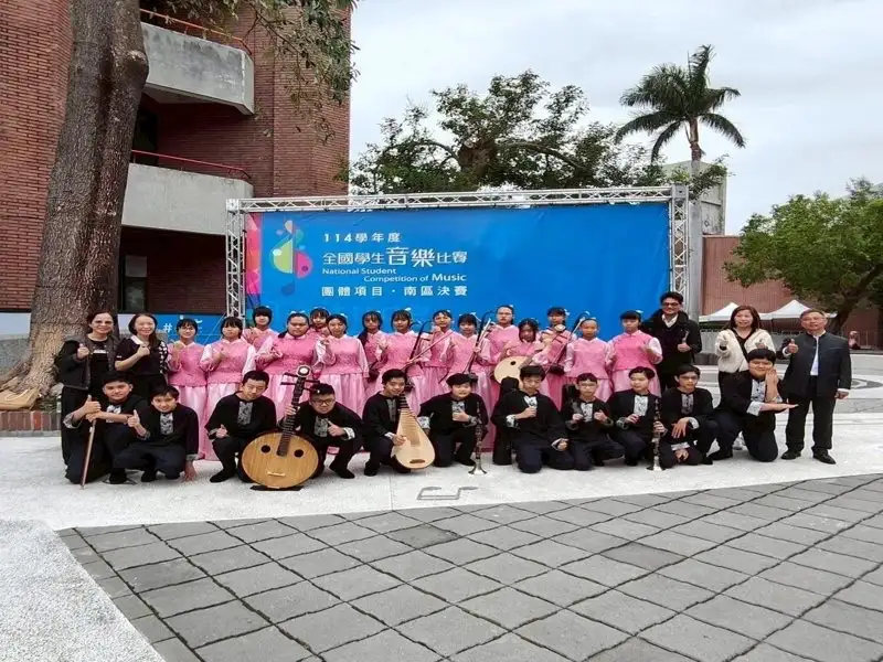 崇明國中獲絲竹室內樂特優。 (圖/台南市教育局提供)