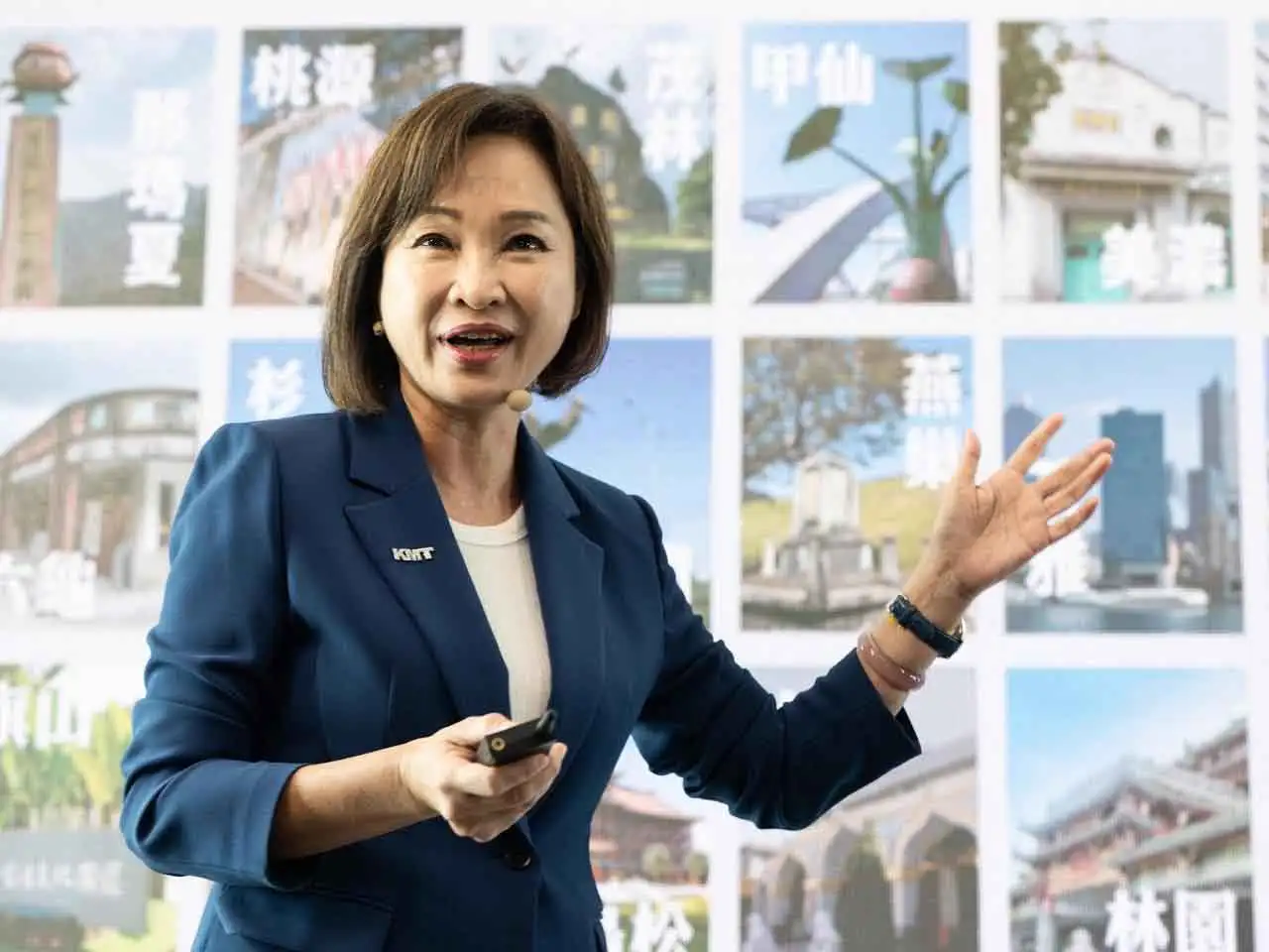 國民黨高雄市長參選人柯志恩向市民報告她的市長願景政見，她提出，一個夢想、三個希望，及五區一樣好、高雄齊發展。（圖/柯志恩團隊提供）