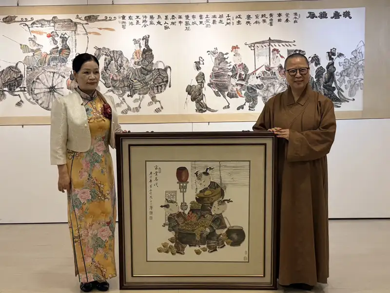 國家一級美術師楊小寧「6米龍行天下圖｣巨作首發於佛光緣「筆韻生春」國畫展