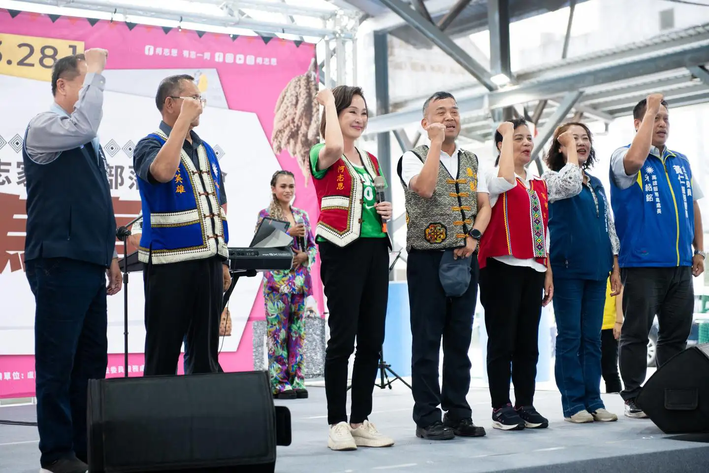 柯志恩29日於桃源區舉辦「志家人部落音樂會－音為有您」，活動結合祈福與布農族八部合音演出，現場氣氛溫馨感人。（圖/柯志恩團隊提供）