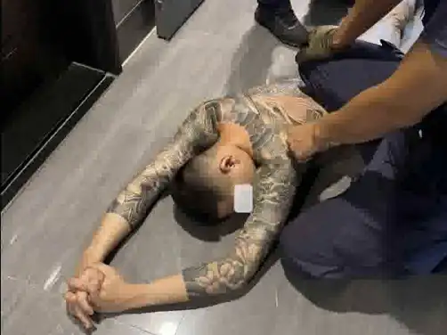 警方執行查緝行動，當場壓制逮捕林姓嫌犯，經偵辦後法院裁定羈押禁見。(圖/刑事局南部打擊犯罪中心提供)