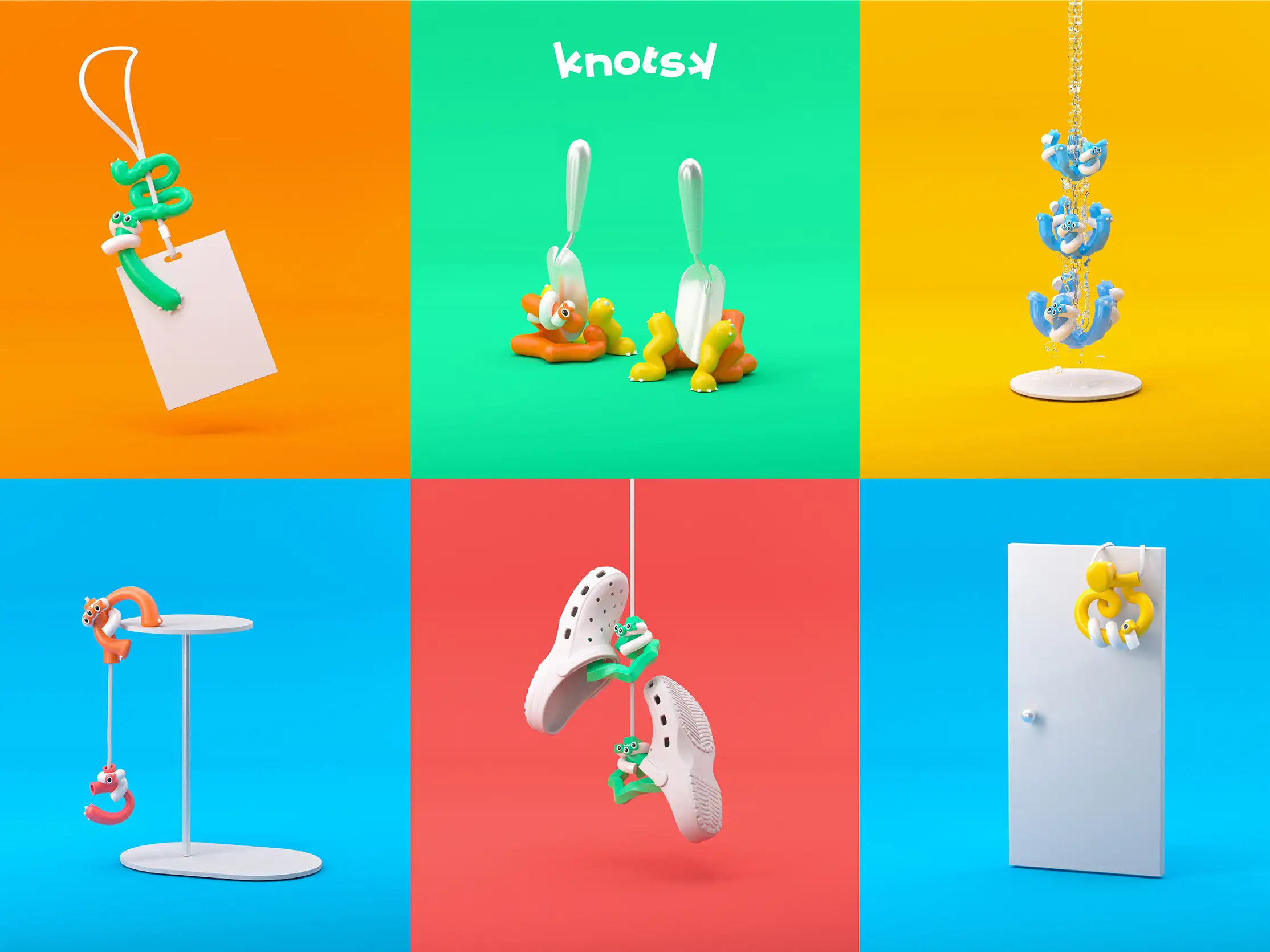 蔡銘君老師指導作品《KNOTSK》，設計團隊為四年級陳伯維、蔡宜珊、李昇祐、吳倩羽(圖/崑山科技大學提供)