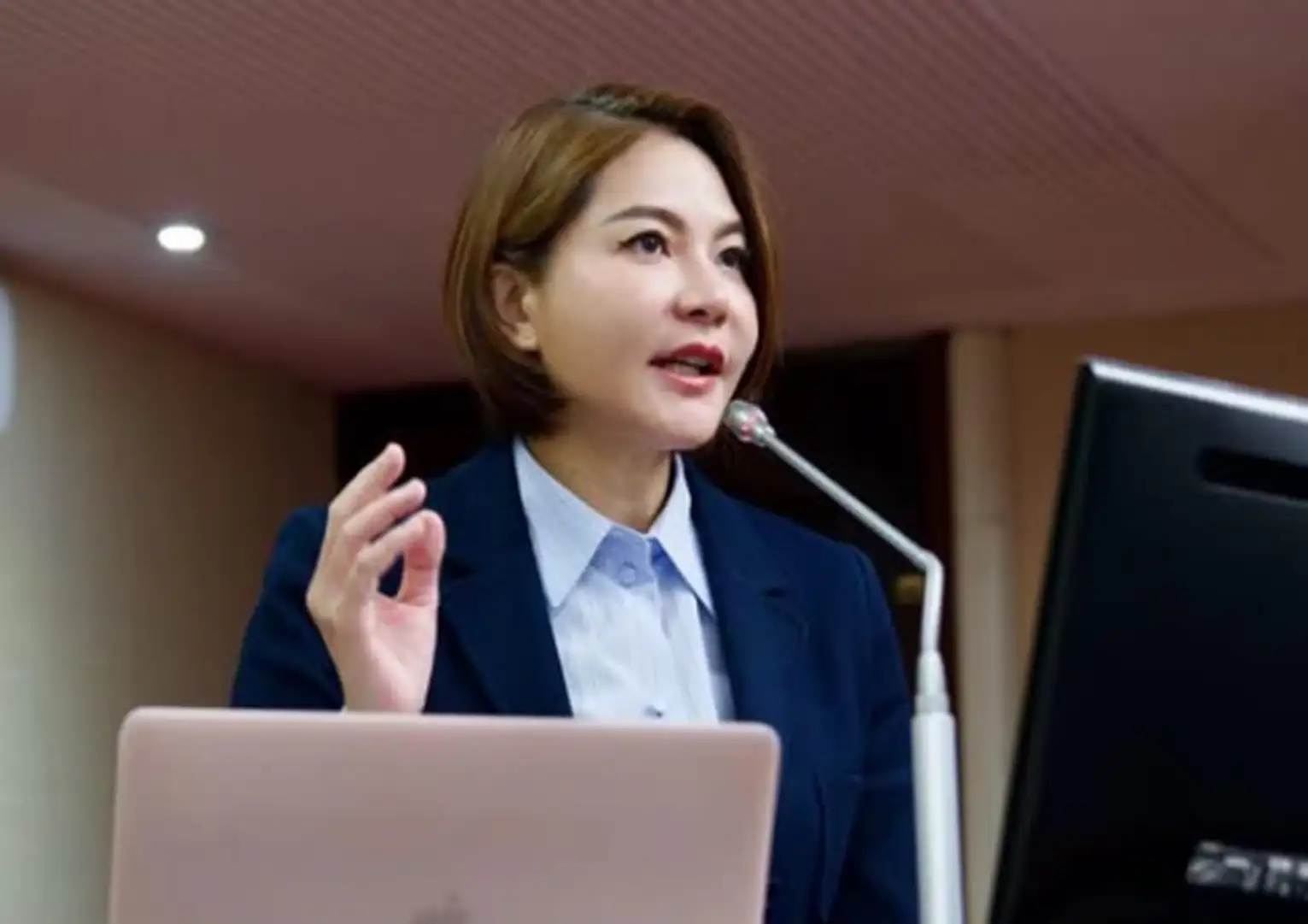 立委陳菁徽表示，寵物用藥管理辦法修正草案已暫緩實施，呼籲完善制度保障毛孩權益。（記者吳文生翻攝）