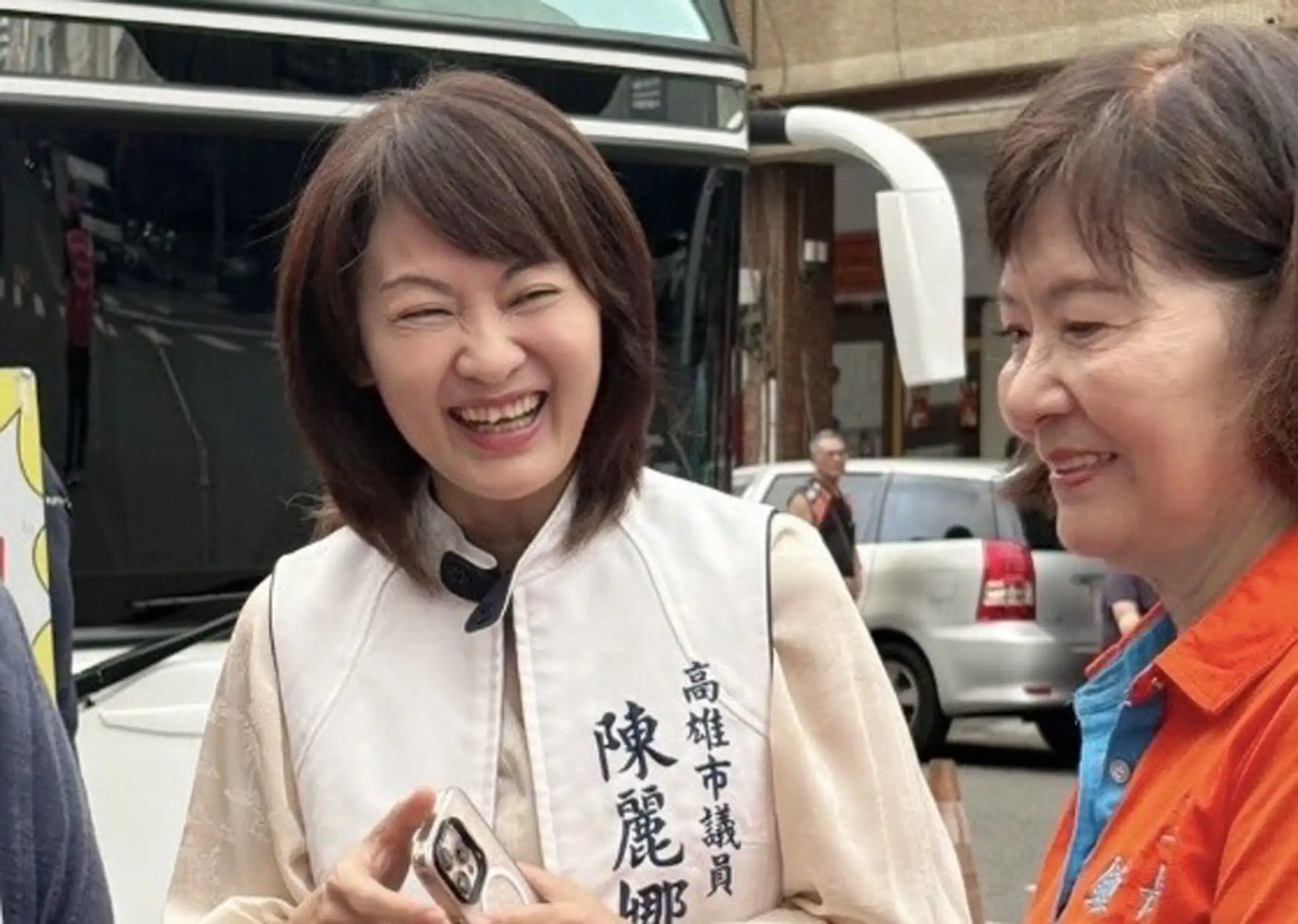 市議員陳麗娜主張，高雄應保有自有醫療量能，以守護市民健康。（記者吳文生攝）