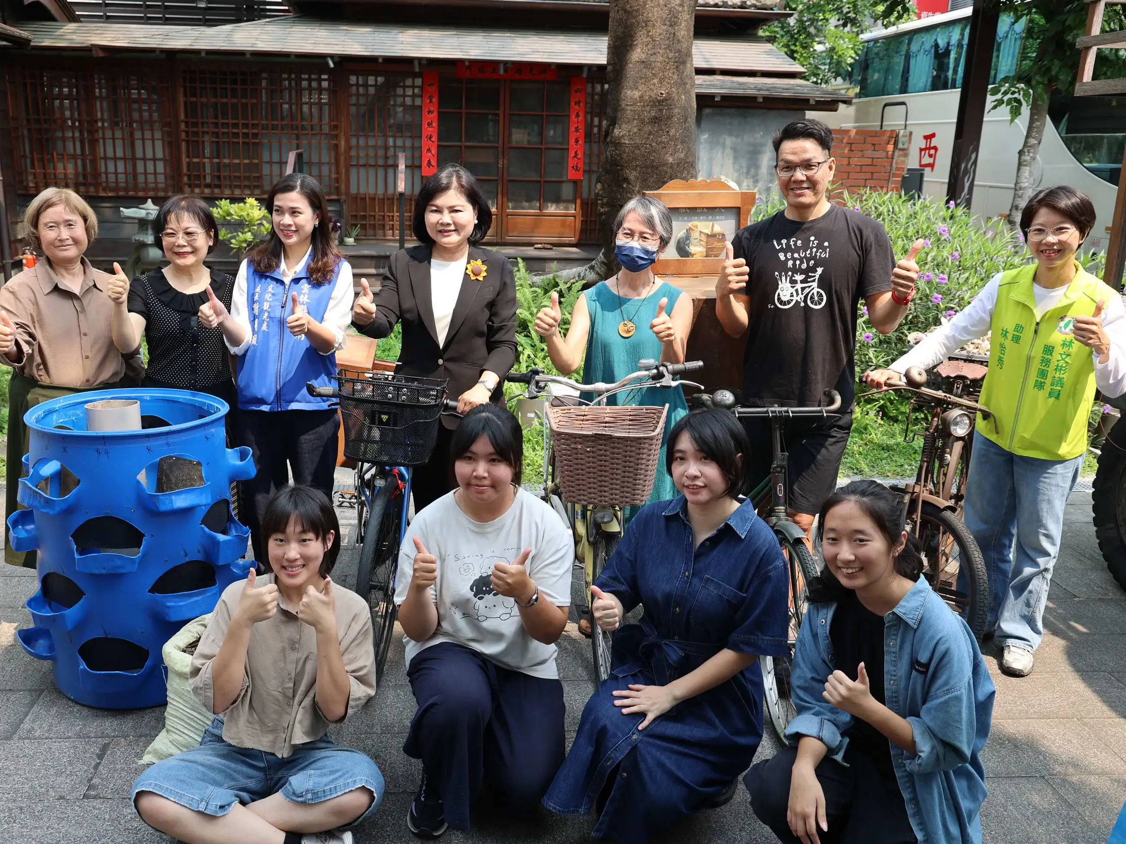 雲林縣政府發表社區繪本並啟動走讀活動，結合單車旅遊與在地文化，展現地方創生能量。(圖/雲林縣政府提供)