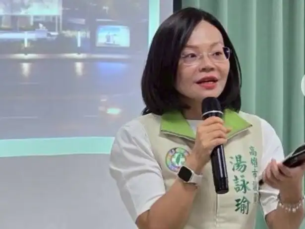 市議員湯詠瑜表示，城市光廊改造藍圖已具雛形，盼以嶄新風貌重回市民生活。（圖/記者吳文生攝）