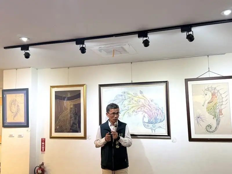 臺南市客家委會陳新裕主委致詞。(圖/臺南市政府客家委會提供)