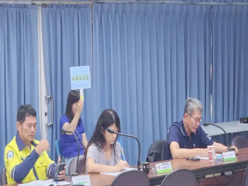 南縣區漁會演練回報處理進度。(圖/臺南市政府農業局提供)