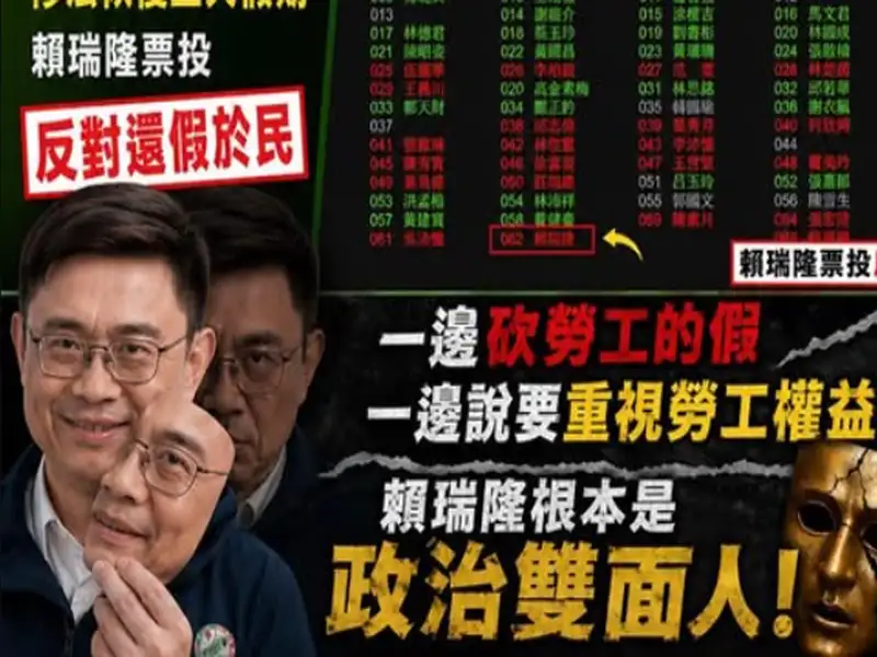 國民黨高市黨部批賴瑞隆勞工立場反覆