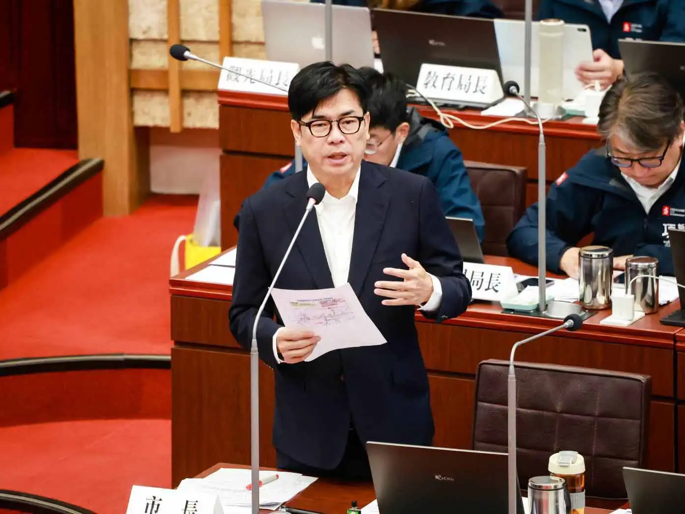 市長陳其邁強調，市府將全力向中央爭取新建南方廿四小時國際機場，徹底解決南部發展瓶頸。（圖/高雄市府提供）