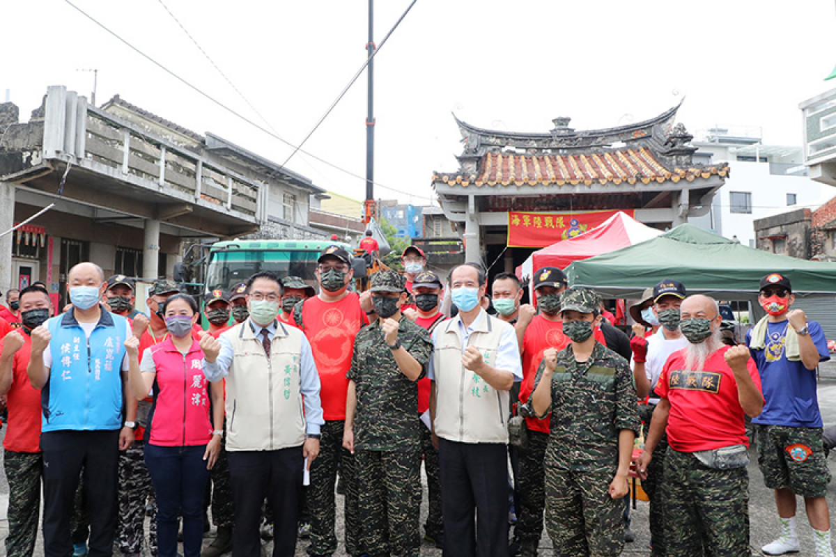 黃市長感謝國軍協助本市弱勢住宅修繕