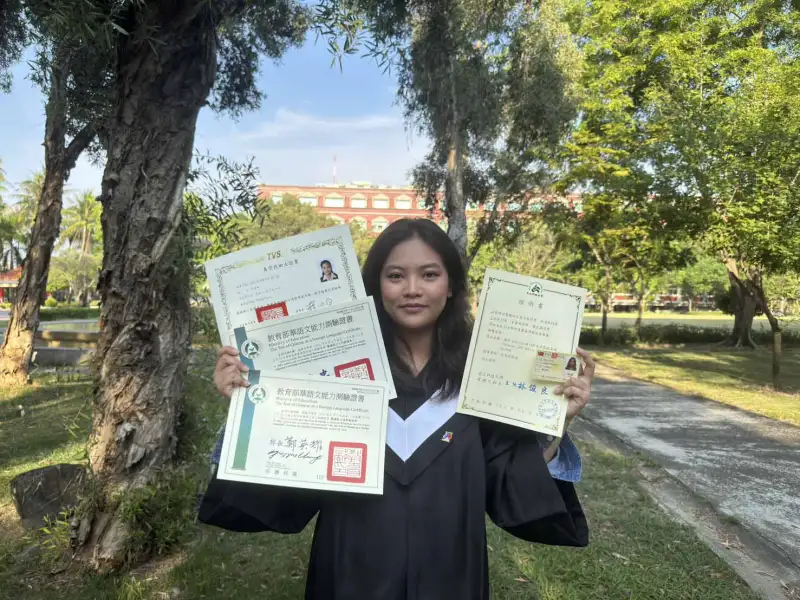 從菲律賓到台灣逐夢　崑大電機系馬冬妮學業實習雙軌發展獲科技業留任