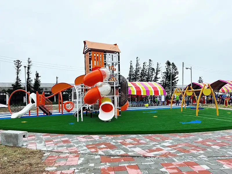 嵵裡水仙公園啟用 小丑魚遊具添馬公南環親子新亮點
