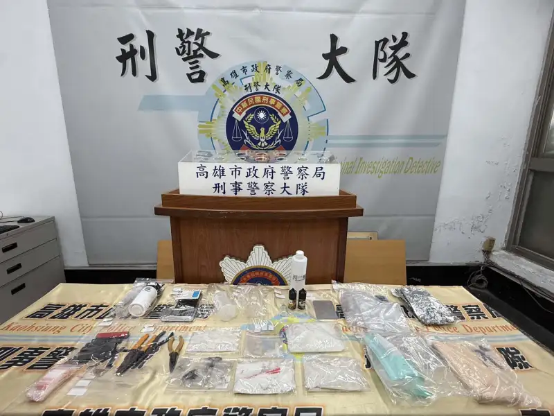 高市刑大溯源查毒　破獲依托咪酯菸彈分裝場查扣500公克安毒