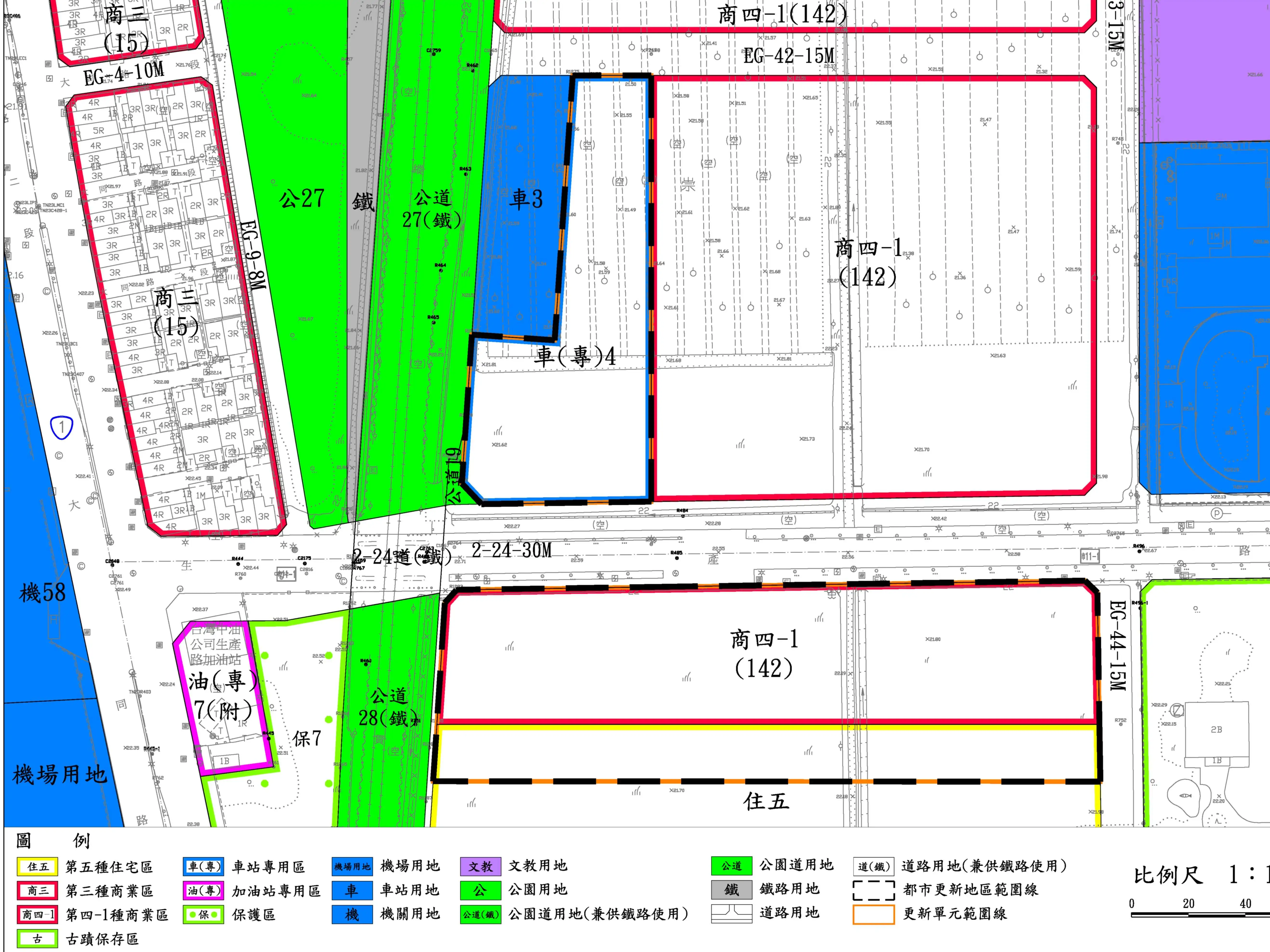 區新都心段都更案招商範圍區位示意圖。(台南市政府都市發展局提供)