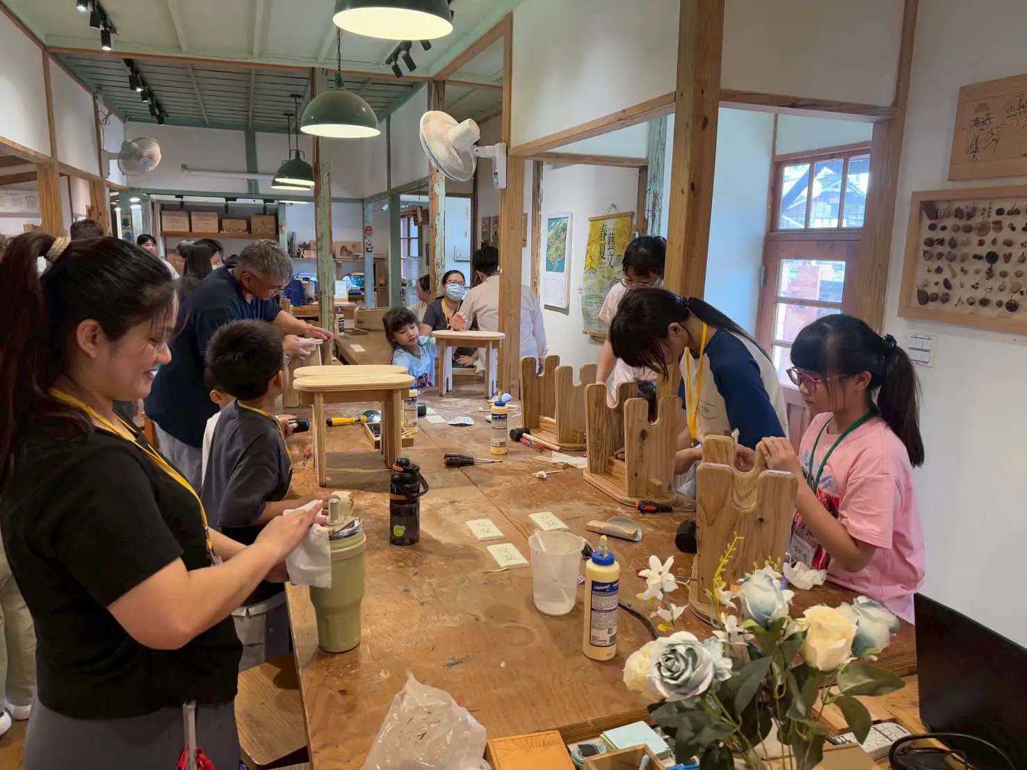 嘉義市立博物館今年暑假推出木都創藝FUN暑假系列手作體驗活動。(嘉義市文化局提供)