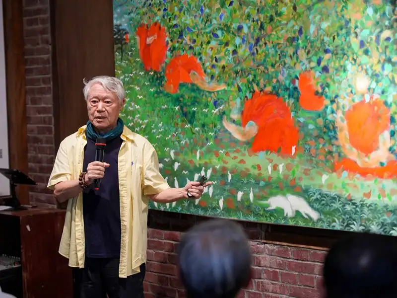 蔣勳「祇樹給孤獨園」新港首度亮相  11件作品培桂堂展出