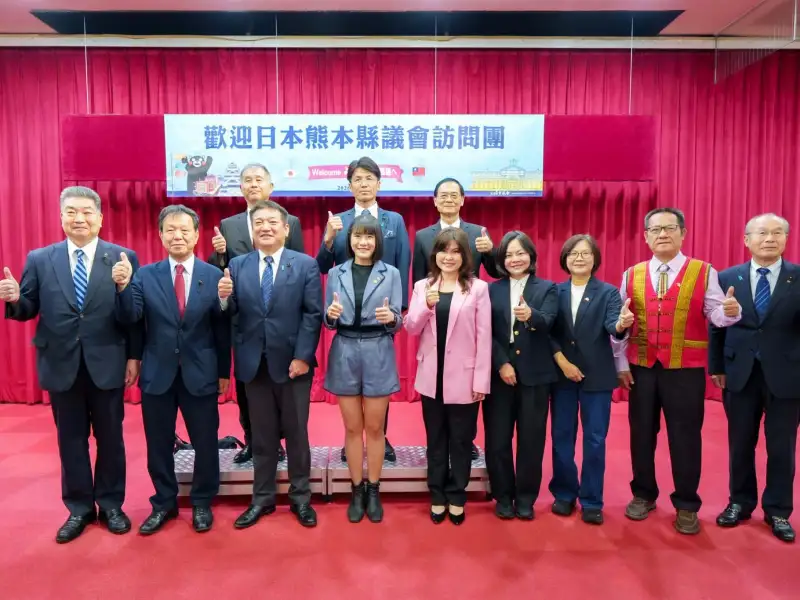 熊本縣議會拜會高市議會  攜手深化台日交流