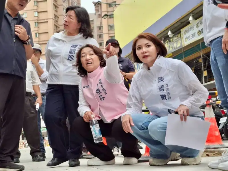 陳菁徽會勘左楠通學環境  爭取打造安全上下學道路