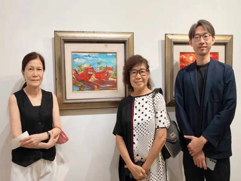 大新美術館展出董日福畫作　以畫筆喚醒台南運河百年風華