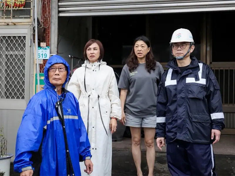 賴瑞隆24日走訪田寮、阿蓮、路竹勘災　實地了解豪雨災情