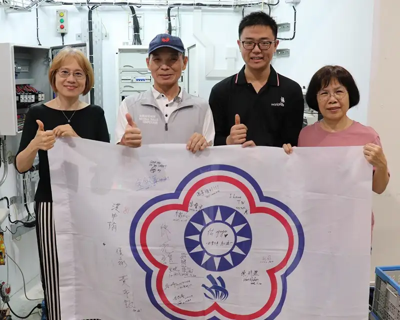 勞動部雲嘉南分署培訓的20歲電氣裝配國手紀軍焱首度踏上國際賽舞台。(勞動部雲嘉南分署提供)