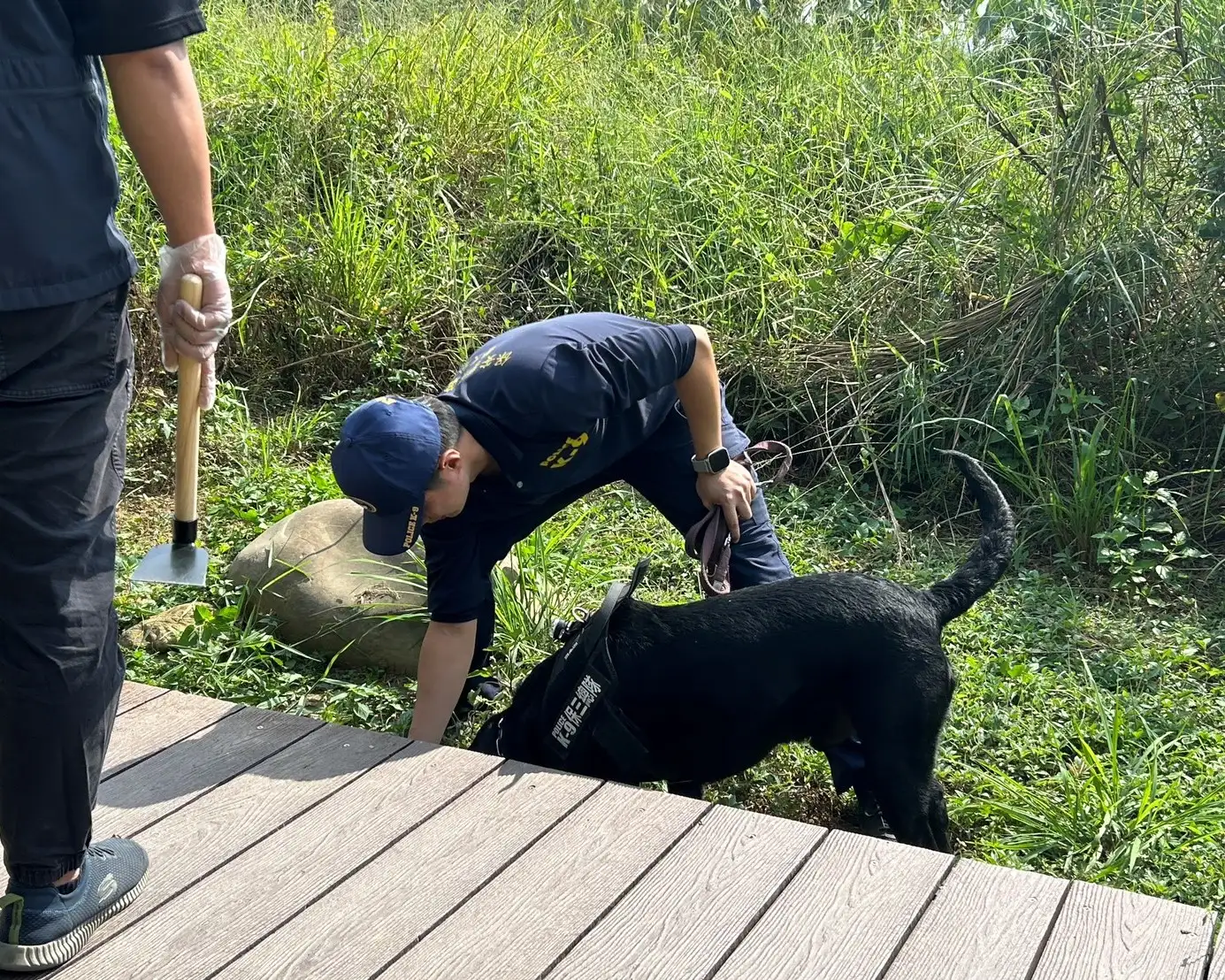 警方出動緝毒犬在台南、高雄多處找到大量毒品，3名嫌犯移送高雄地檢署偵辦。(高雄市政府警察局提供)