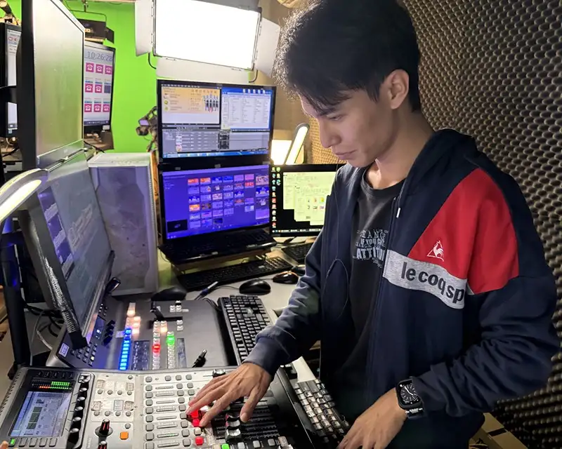 26歲的張弘燁第一次在工作中找到成就感。(勞動部雲嘉南分署虎尾就業中心提供)